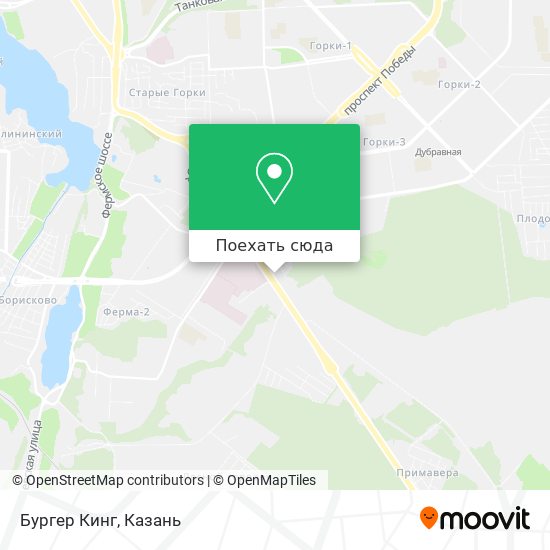 Карта Бургер Кинг