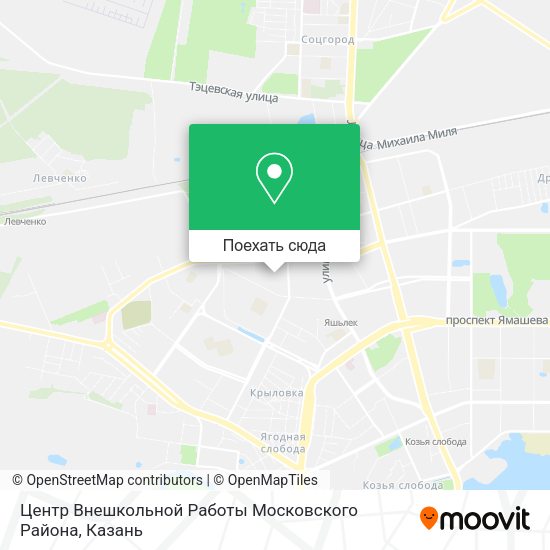 Карта Центр Внешкольной Работы Московского Района