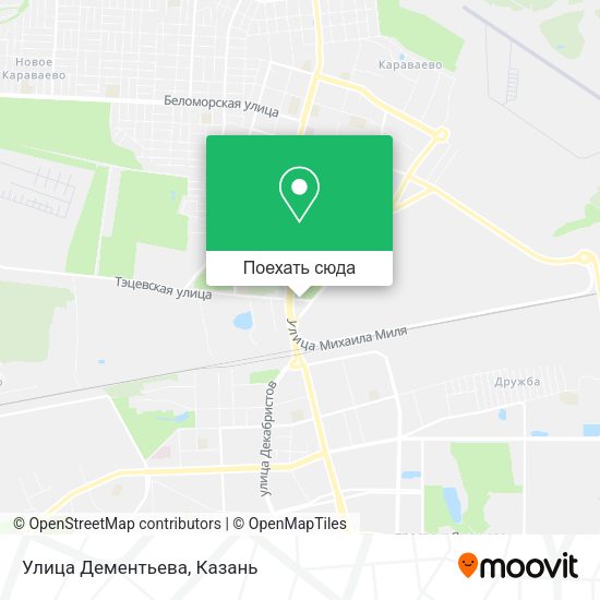 Карта Улица Дементьева