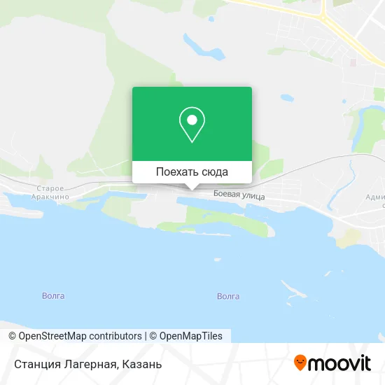 Карта Станция Лагерная