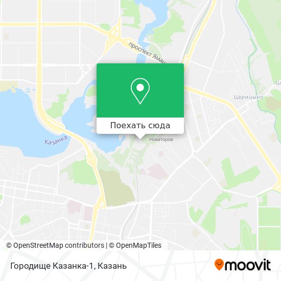 Карта Городище Казанка-1