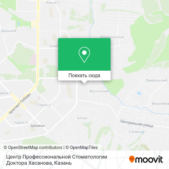 Карта Центр Профессиональной Стоматологии Доктора Хасанова
