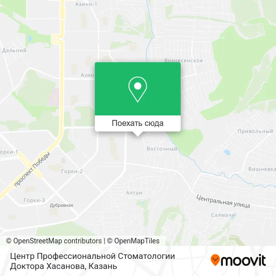 Карта Центр Профессиональной Стоматологии Доктора Хасанова
