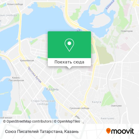 Карта Союз Писателей Татарстана