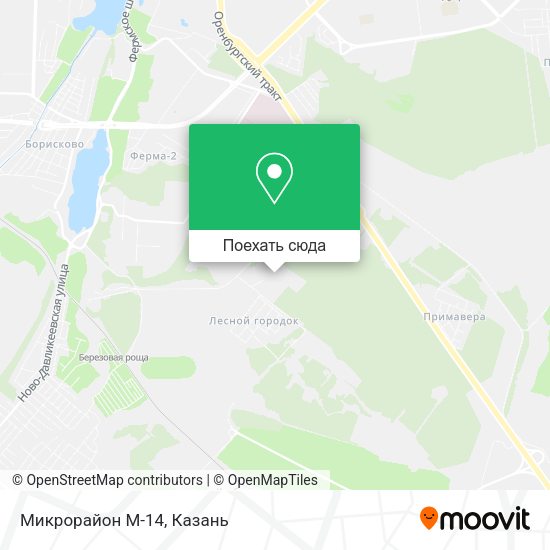 Карта Микрорайон М-14