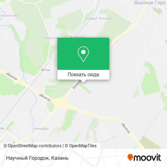 Карта Научный Городок