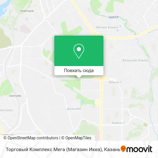 Карта Торговый Комплекс Мега (Магазин Икеа)