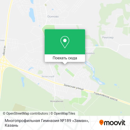 Карта Многопрофильная Гимназия №189 «Заман»