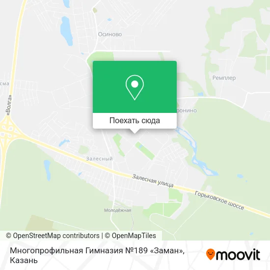 Карта Многопрофильная Гимназия №189 «Заман»