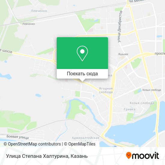 Карта Улица Степана Халтурина