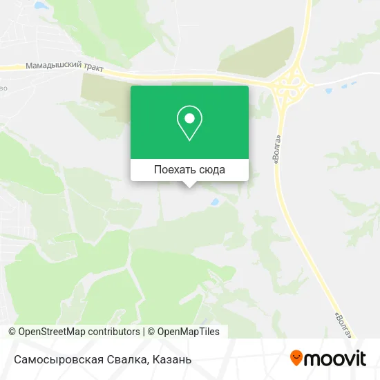 Карта Самосыровская Свалка