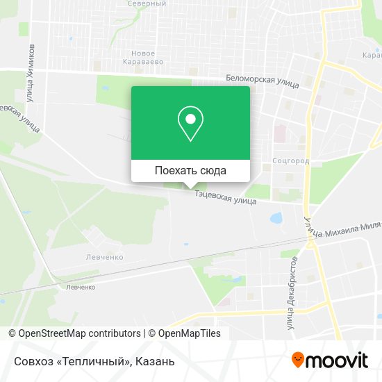 Карта Совхоз «Тепличный»