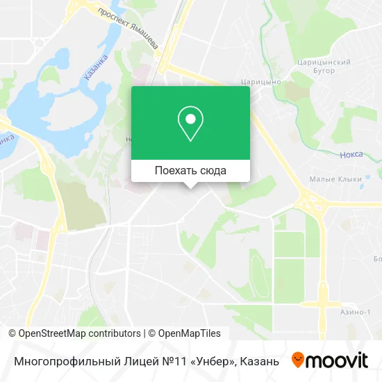 Карта Многопрофильный Лицей №11 «Унбер»