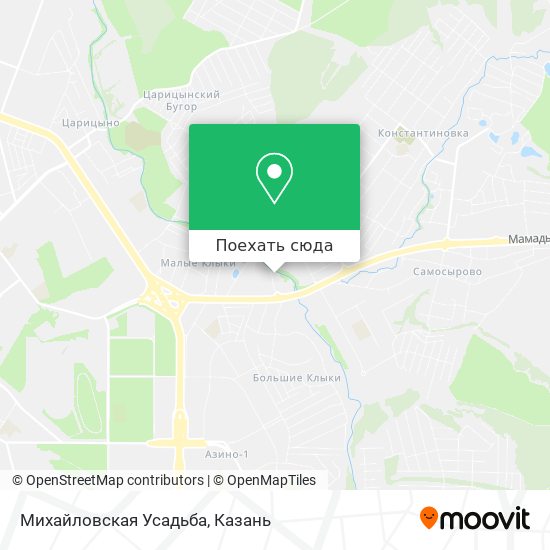 Карта Михайловская Усадьба