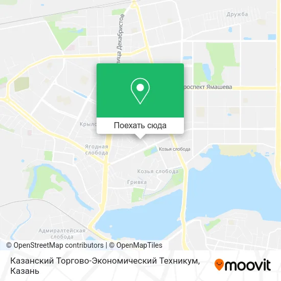 Карта Казанский Торгово-Экономический Техникум