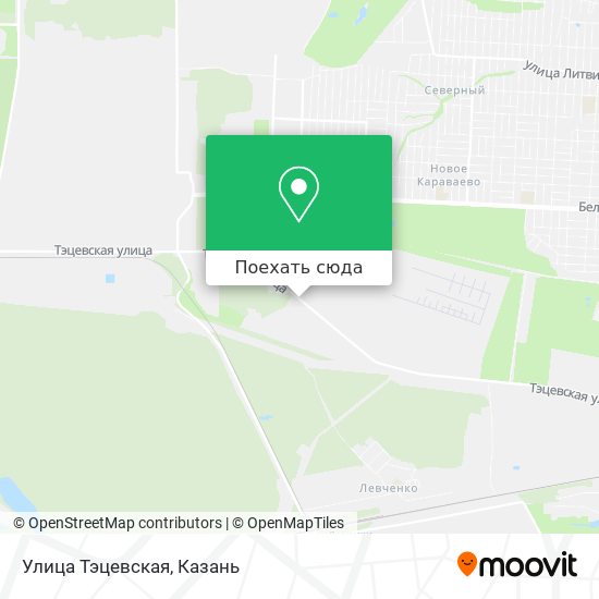 Карта Улица Тэцевская
