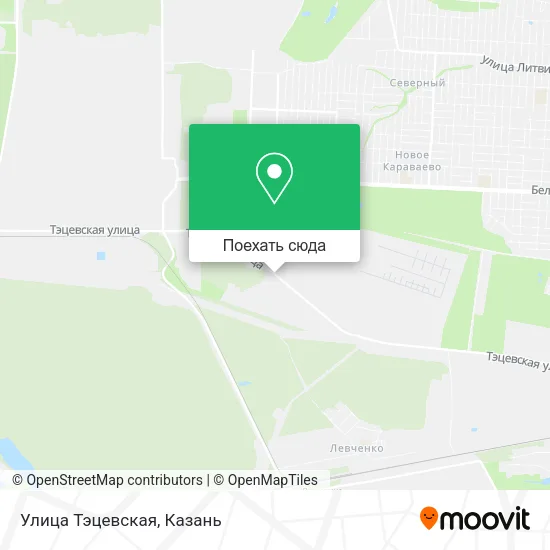 Карта Улица Тэцевская