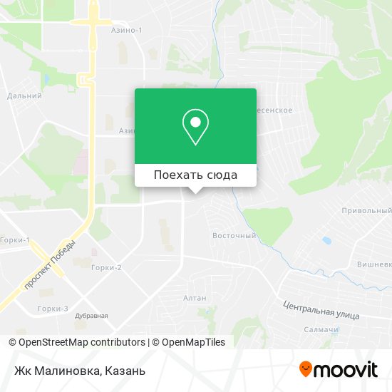 Карта Жк Малиновка