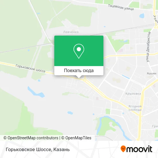 Карта Горьковское Шоссе