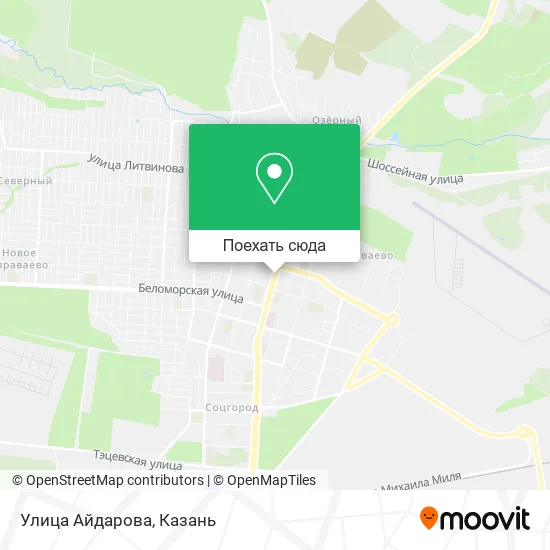 Карта Улица Айдарова