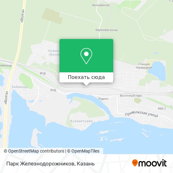 Карта Парк Железнодорожников