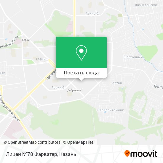 Карта Лицей №78 Фарватер