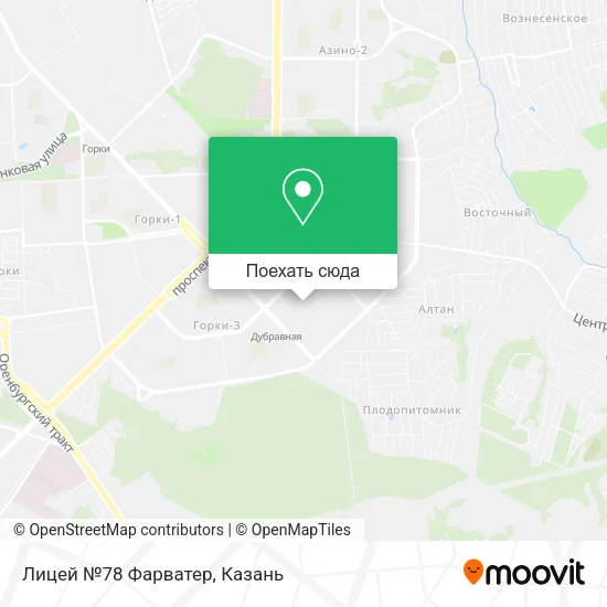 Карта Лицей №78 Фарватер