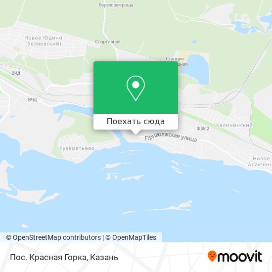Карта Пос. Красная Горка