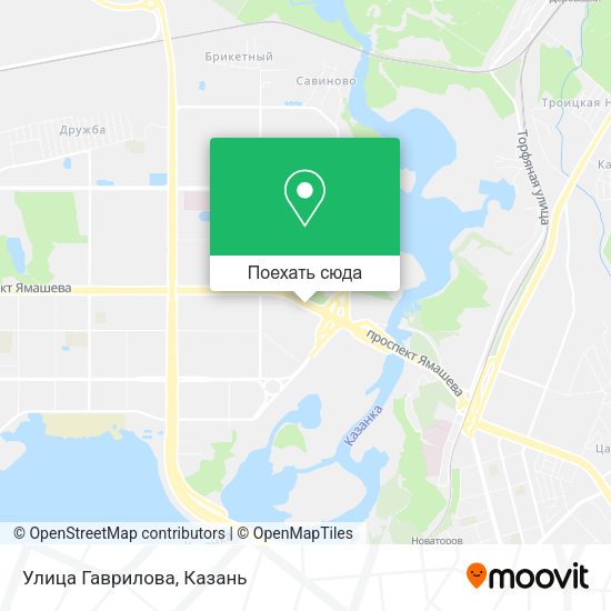Карта Улица Гаврилова