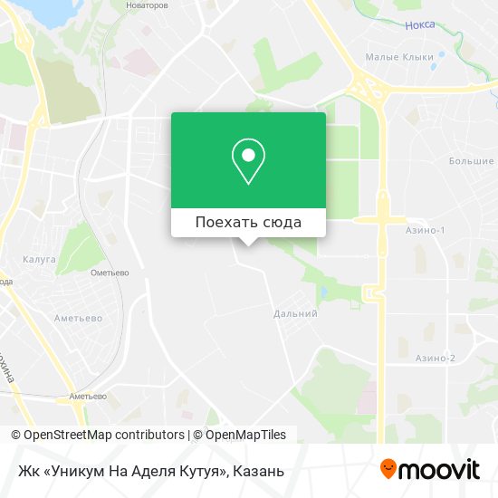 Карта Жк «Уникум На Аделя Кутуя»