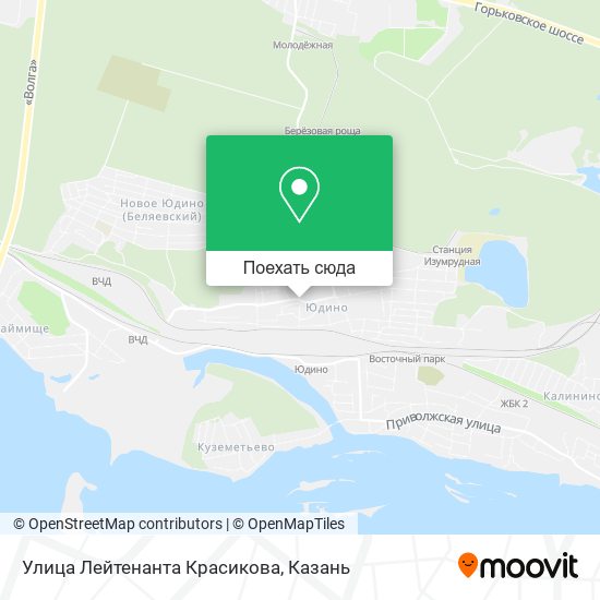 Карта Улица Лейтенанта Красикова