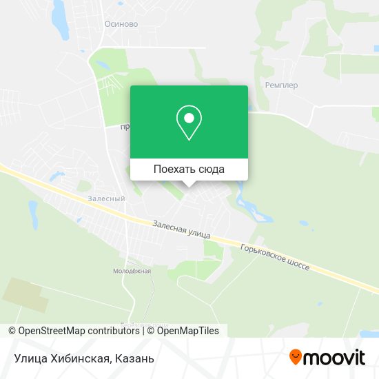 Карта Улица Хибинская