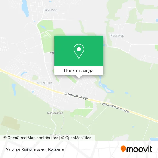Карта Улица Хибинская