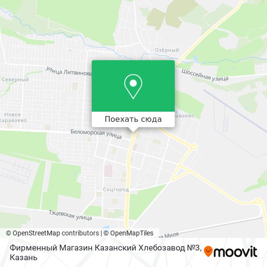Карта Фирменный Магазин Казанский Хлебозавод №3