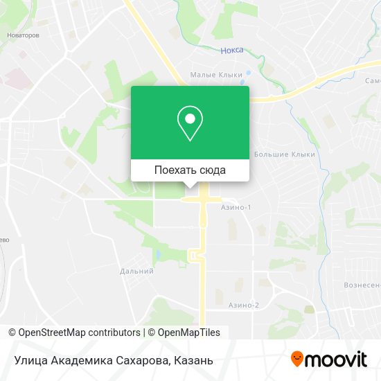 Карта Улица Академика Сахарова