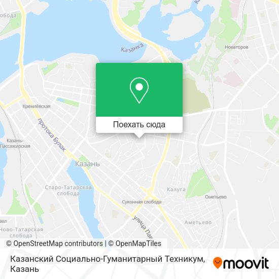 Карта Казанский Социально-Гуманитарный Техникум