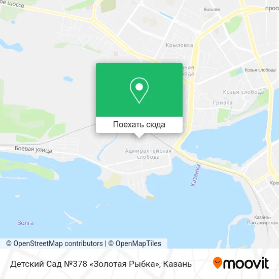 Карта Детский Сад №378 «Золотая Рыбка»
