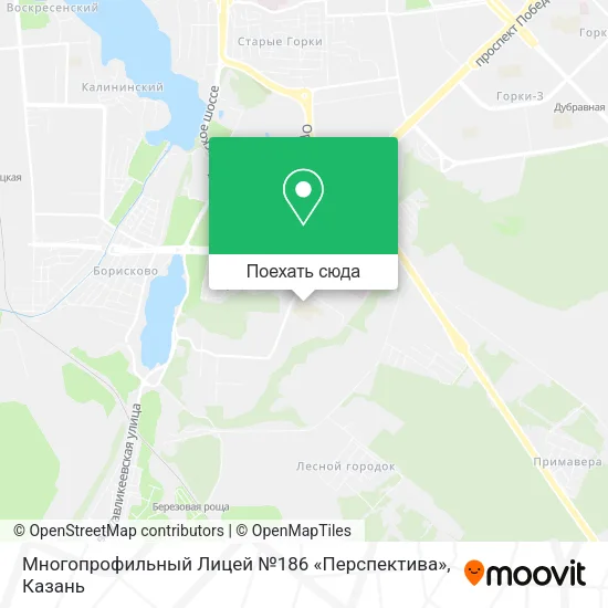 Карта Многопрофильный Лицей №186 «Перспектива»
