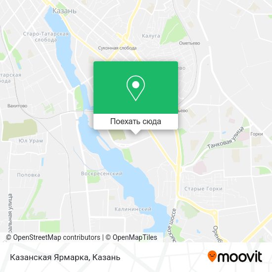 Карта Казанская Ярмарка