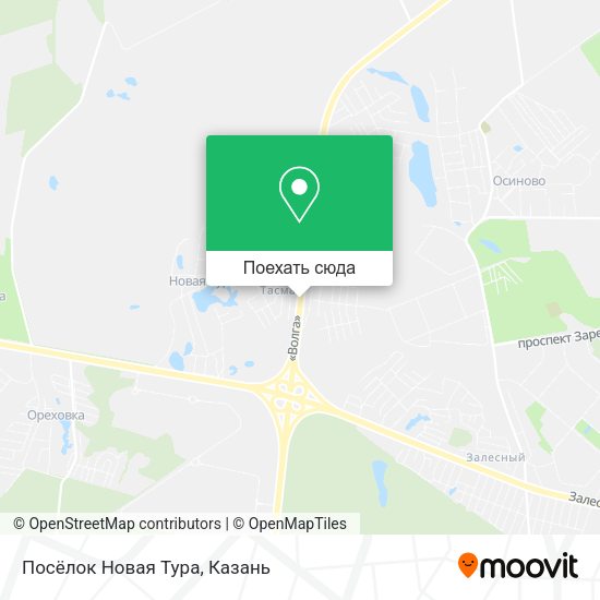 Карта Посёлок Новая Тура