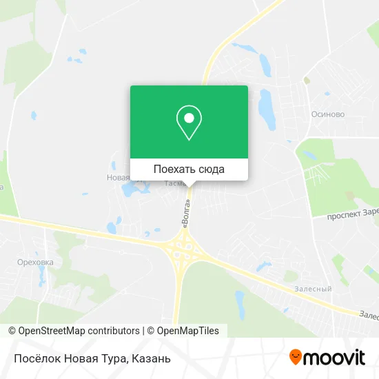 Карта Посёлок Новая Тура