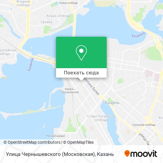 Карта Улица Чернышевского (Московская)