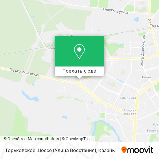 Карта Горьковское Шоссе (Улица Восстания)