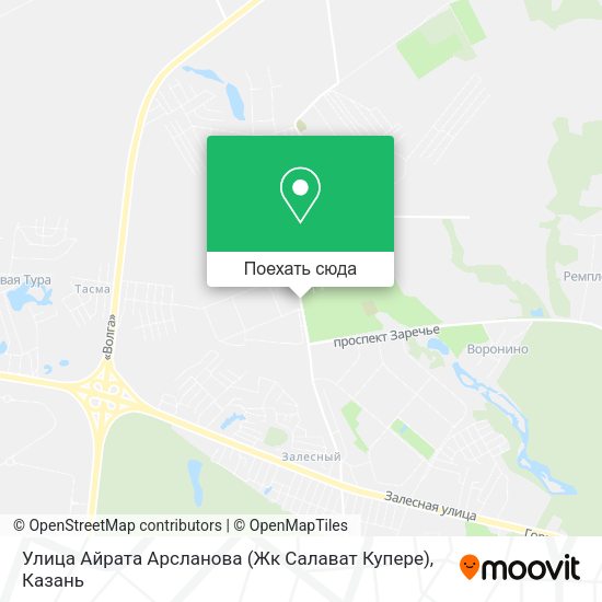 Карта Улица Айрата Арсланова (Жк Салават Купере)