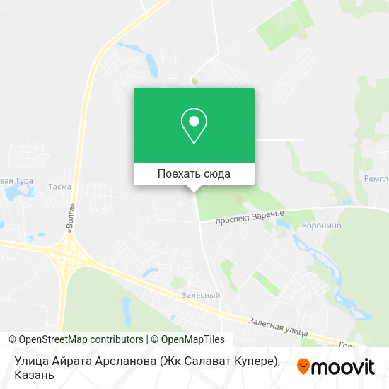 Карта Улица Айрата Арсланова (Жк Салават Купере)