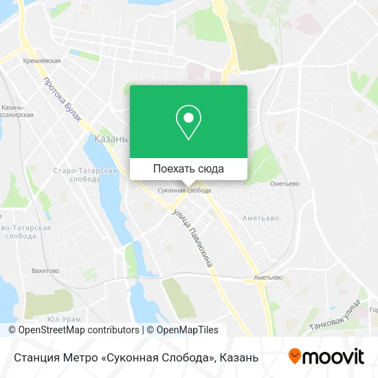 Карта Станция Метро «Суконная Слобода»