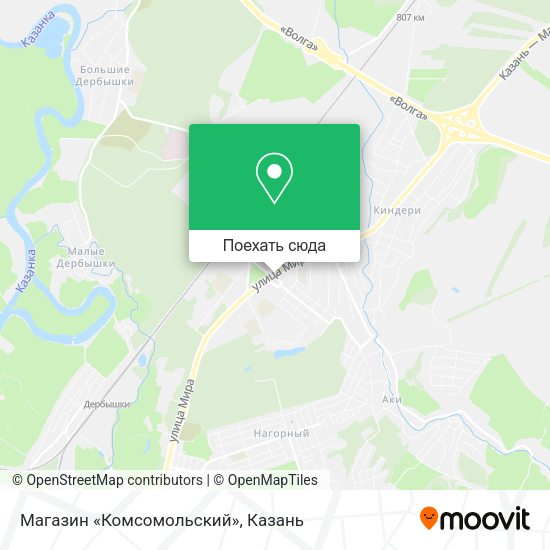 Карта Магазин «Комсомольский»