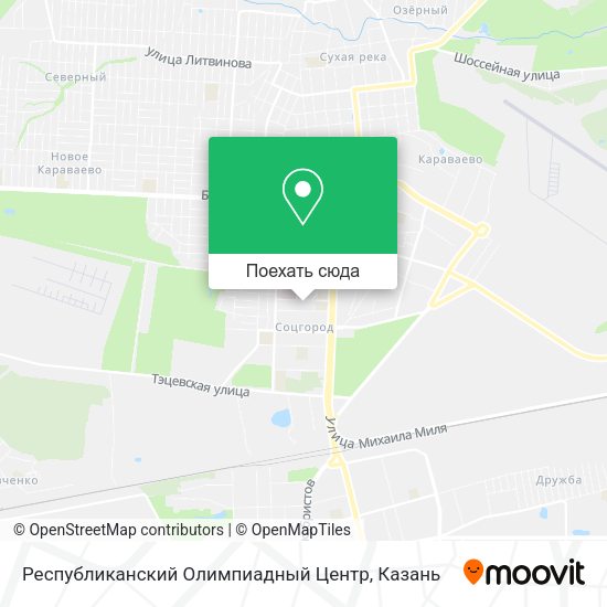 Карта Республиканский Олимпиадный Центр