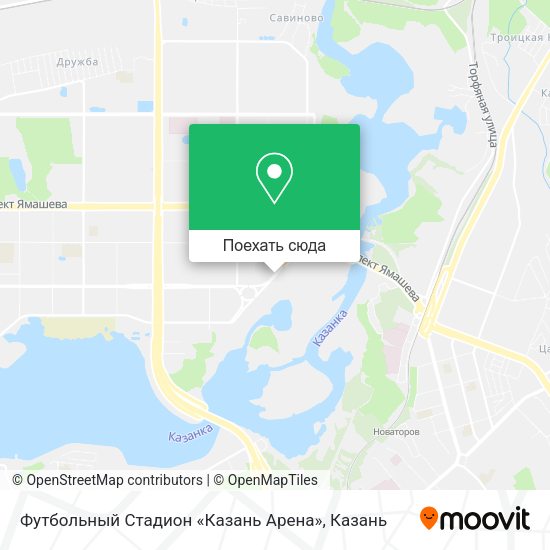 Карта Футбольный Стадион «Казань Арена»