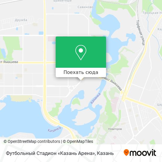 Карта Футбольный Стадион «Казань Арена»